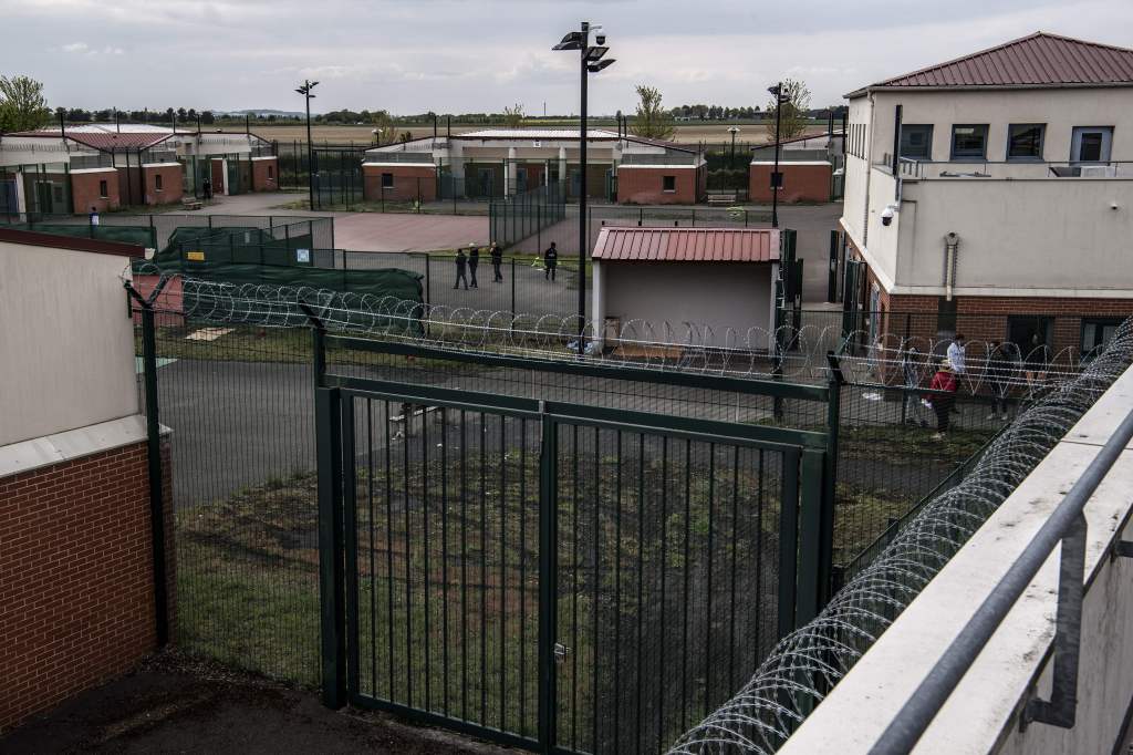 The Administrative Detention Centre in Le Mesnil-Amelot, north of Paris​.