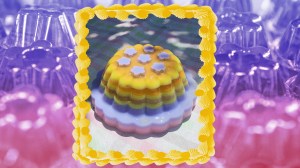 a collage of a jelly cake by lexie park of eat nunchi