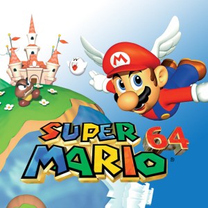 Artwork from the video game Super Mario 64.