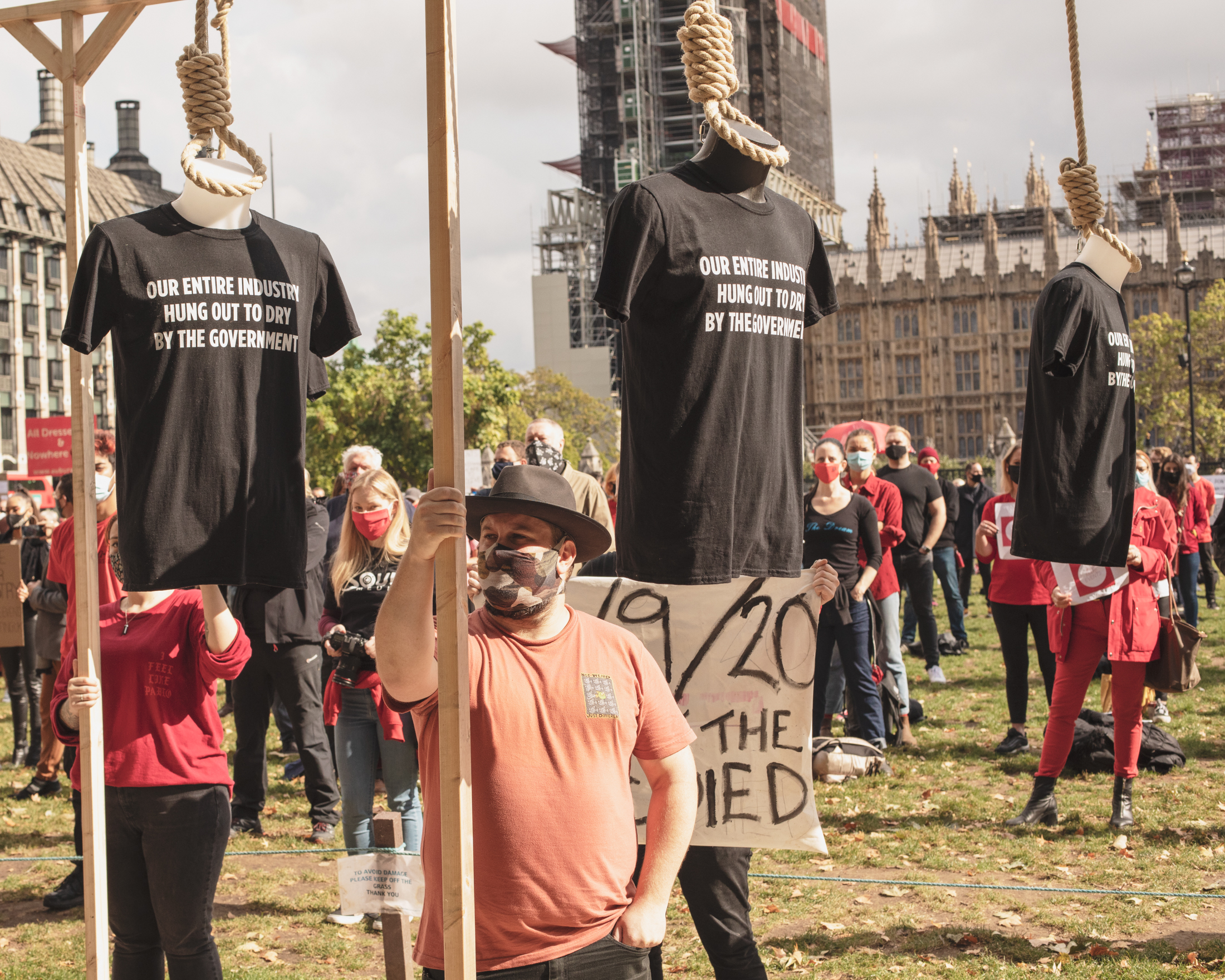 WeMakeEvents London protest Parliament Square