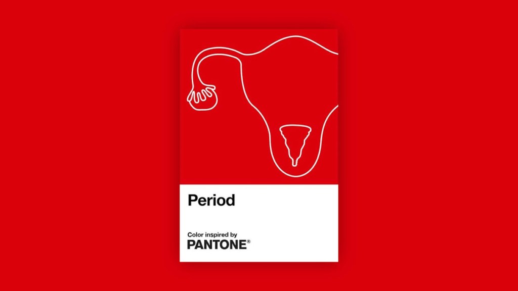 pantone period red colour