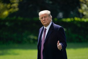 U.S. President Donald Trump walks to Marine One on the South Lawn of the White House on October 1, 2020 in Washington, DC.