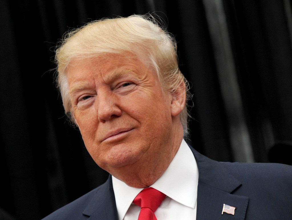 Photo by: Dennis Van Tine/STAR MAX/IPx 2020 10/8/20 Trump says he will not participate in the 2nd Presidential debate if it is done virtually. STAR MAX File Photo: 4/17/16 Donald Trump campaigns in Staten Island, New York.