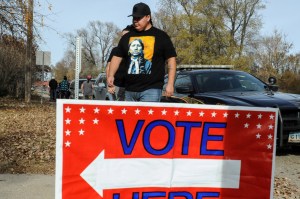 People vote at a polling station on the Standing Rock Reservation in Fort Yates, North Dakota November 8, 2016.​