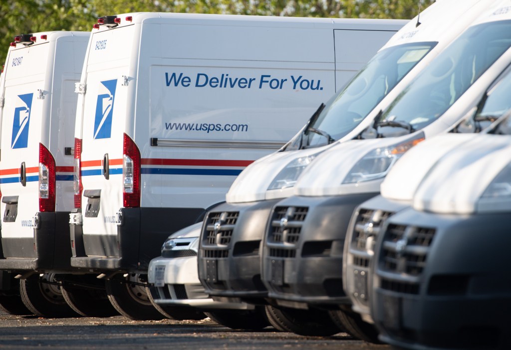 USPS Mail trucks