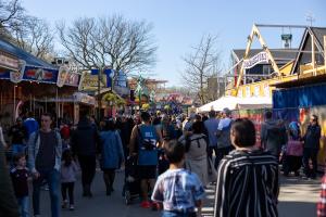 Bakken Amusement Park in Copenhagen, Denmark