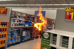 Police are investigating if anti-mask anger was the reason three toilet paper aisles in three different Ontario Walmarts were set ablaze.