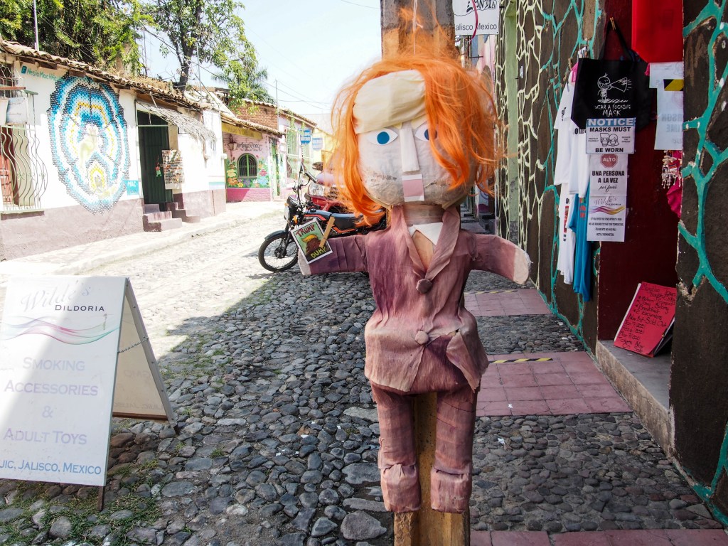 Wilde's Dildoria Ajijic Mexico Trump Piñata