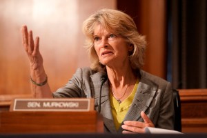 Sen. Lisa Murkowski (R-Alaska) is seen during a Senate Health, Education, Labor and Pensions Committee hearing on Wednesday, September 9, 2020 to discuss vaccines and protecting public health during the coronavirus pandemic.