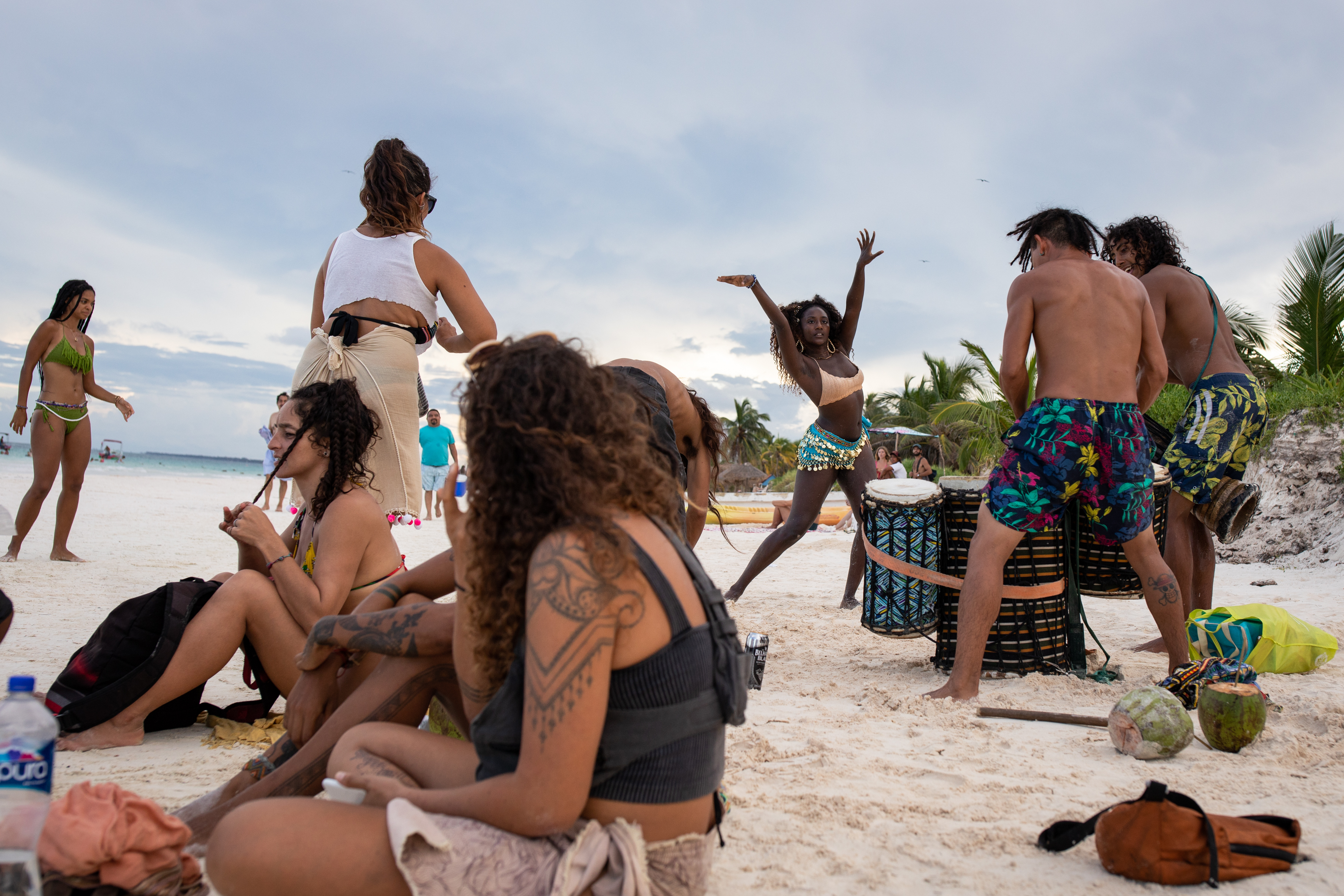 Chipo Kandake Black in Tulum beach