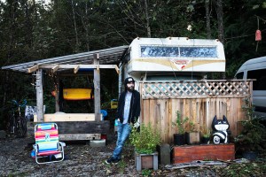 Colin McGlade has been living at Crab Apple Campground in Tofino for over two years