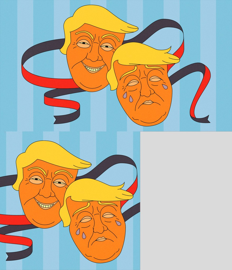 Trump drama comedy masks