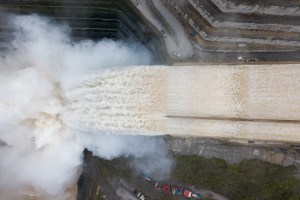 The Hidroituango hydroelectric project at in Antioquia, Colombia