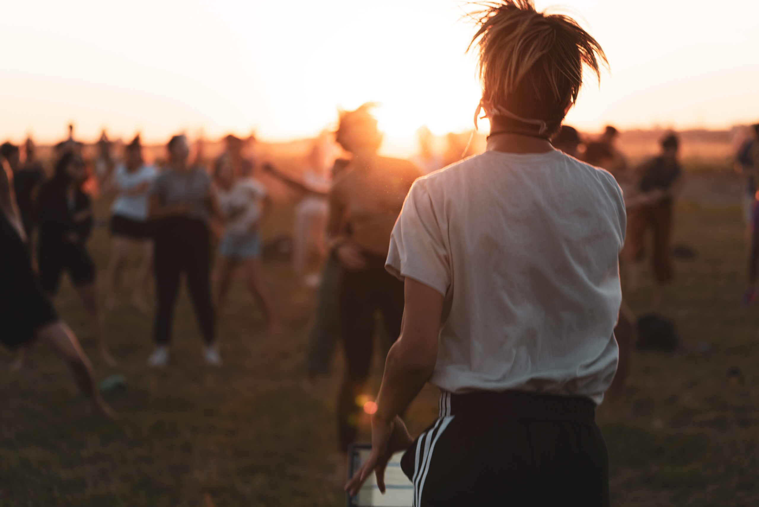 Tanzende auf dem Tempelhofer Feld