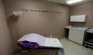 A room formally used as an examination room for abortions is seen at Choice Clinic, formerly Whole Woman's Health Clinic, Monday, June 27, 2016, in Austin, Texas.