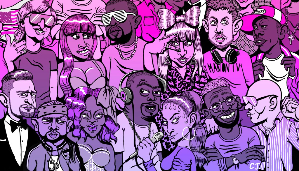 Christa Jarrold illustration for Top 50 Greatest High Street Club Bangers of All Time