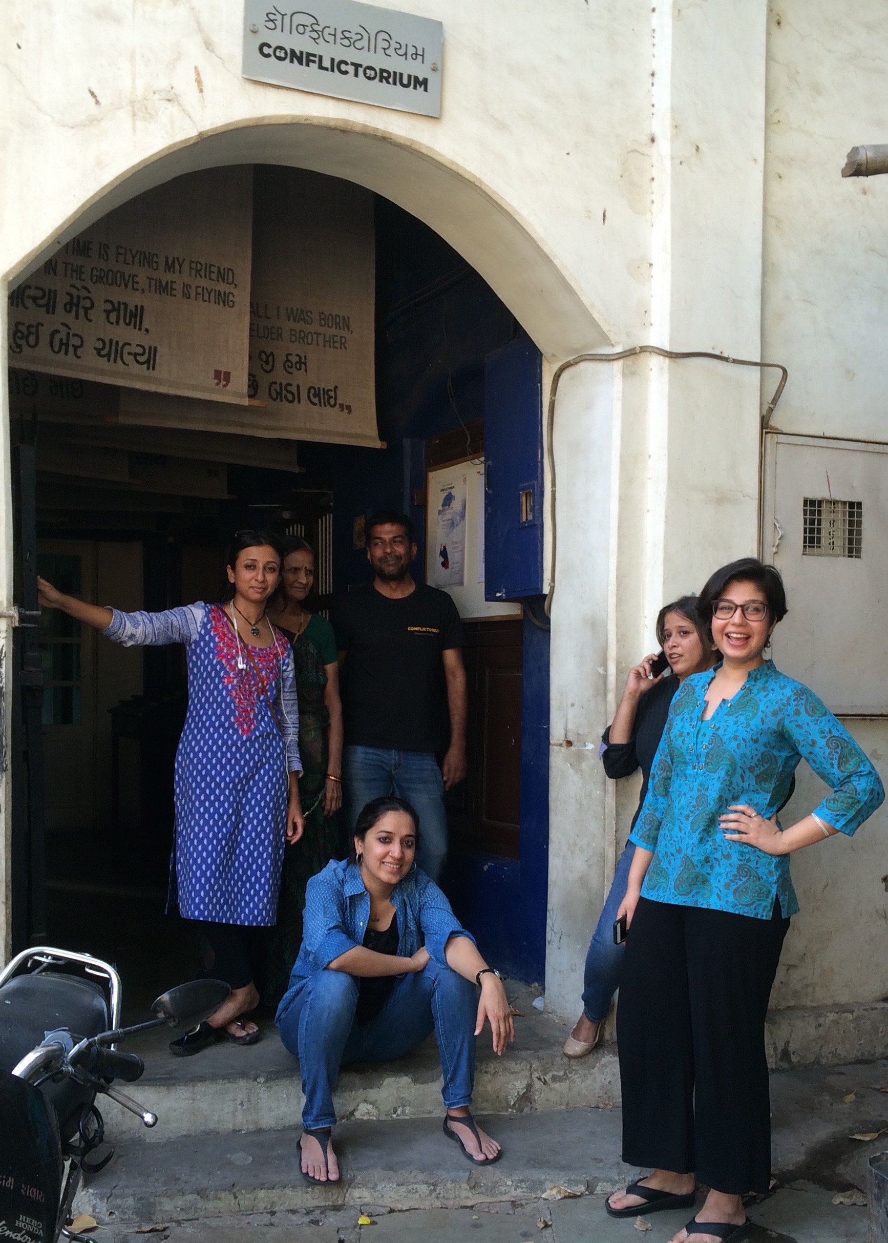 Avni Sethi, founder of Conflictorium is seen sitting on the stairs.jpg