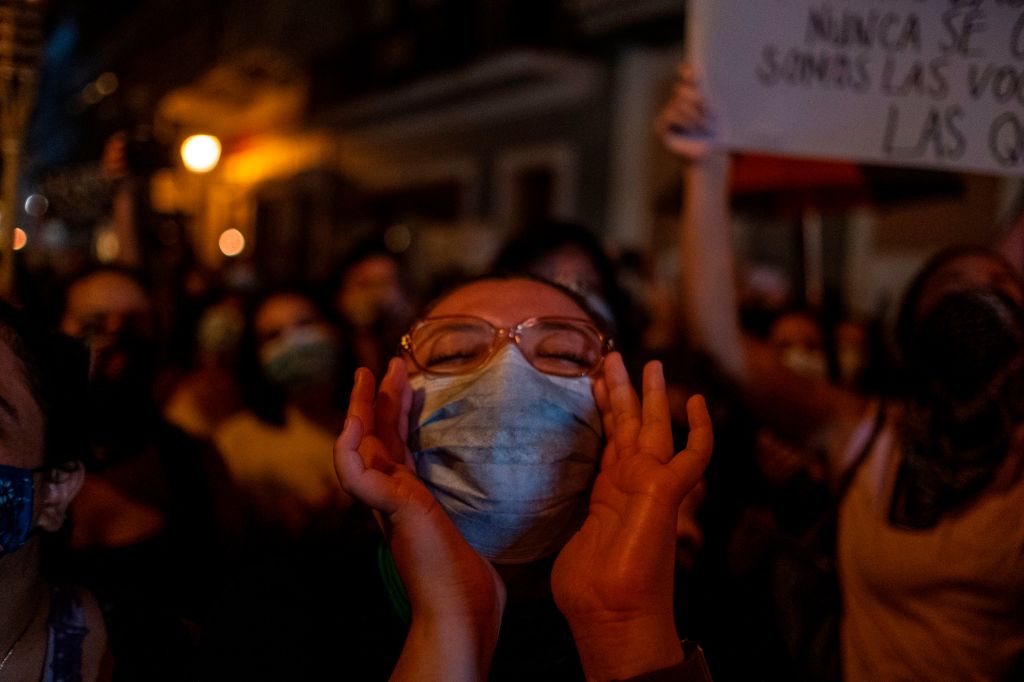 Protestas contra el feminicidio en Puerto Rico