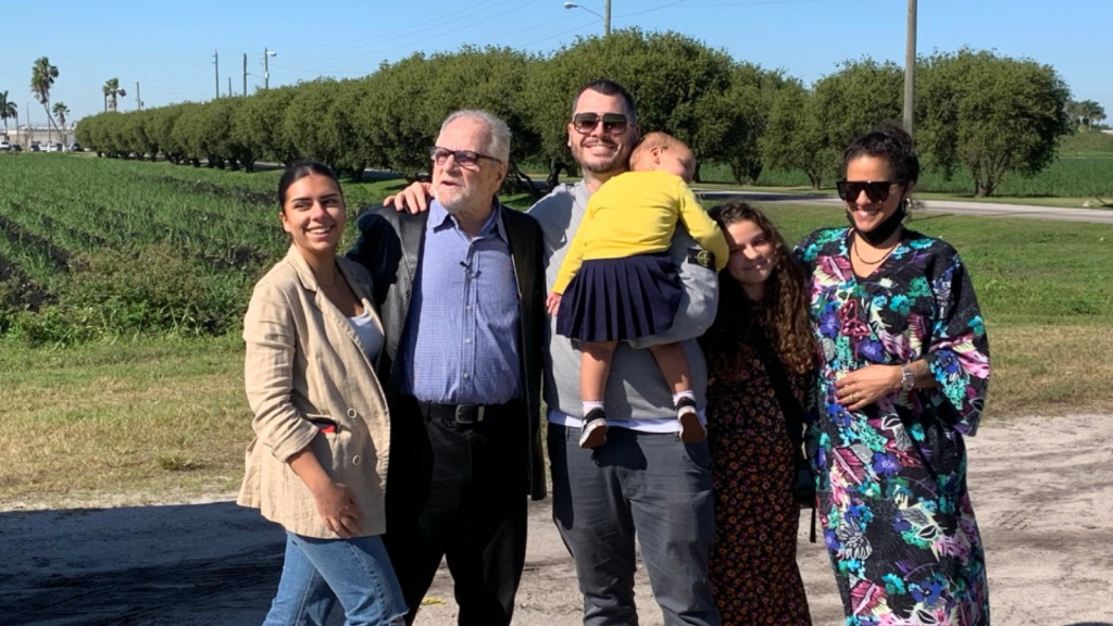 ​Richard DeLisi embraces his family after being released from prison.