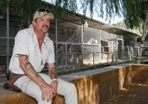 In this Aug. 28, 2013, file photo, Joseph Maldonado answers a question during an interview at the zoo he ran in Wynnewood, Oklahoma.