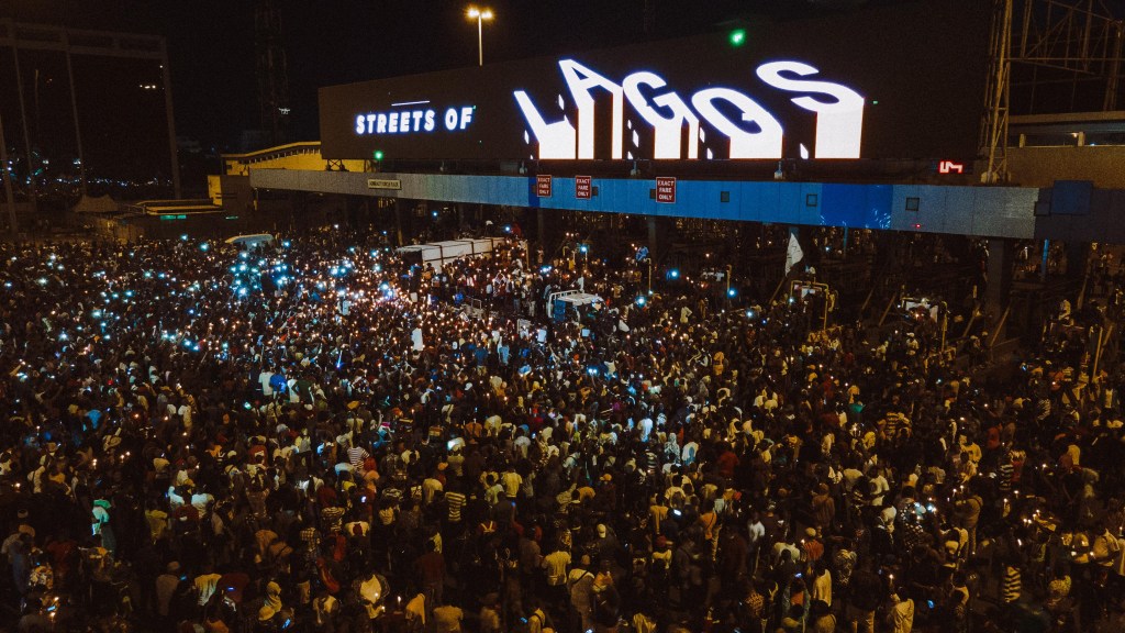 A CANDLELIGHT PROCESSION IS HELD AT THE LEKKI TOLLGATE IN LAGOS