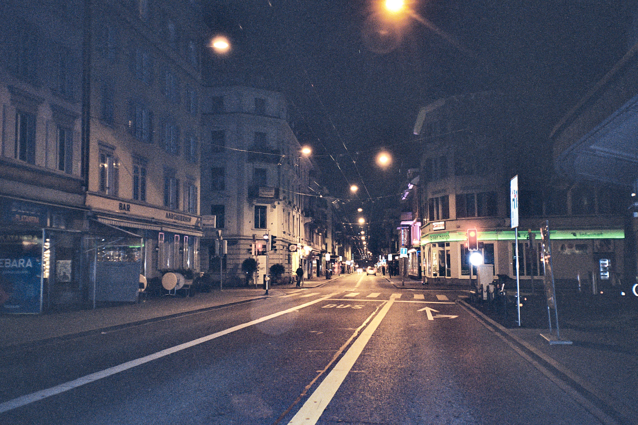 Die Langstrasse bei Nacht