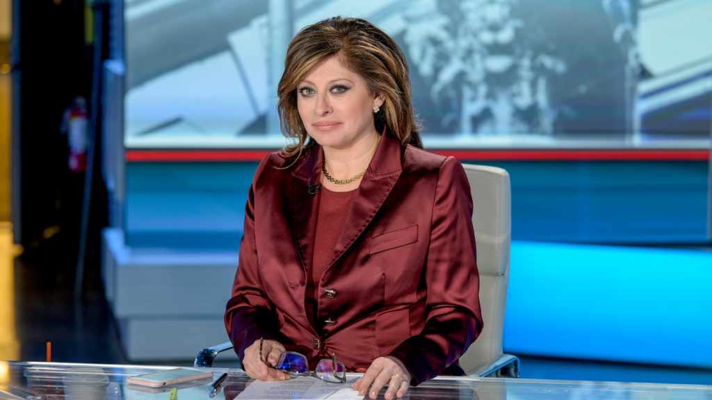 Host Maria as Bartiromo Merrill & Bank Of America Private Bank CIO Chris Hyzy visits "Maria Bartiromo's Wall Street" at Fox Business Network Studios on January 10, 2020 in New York City.