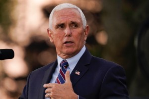 Vice President Mike Pence speaks in the Rose Garden of the White House, Friday, Nov. 13, 2020, in Washington.