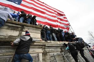 A pro-Trump mob storms the US Capitol in Washington D.C. on the 6th of January.