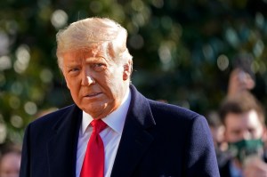 President Donald Trump walks to board Marine One on the South Lawn of the White House, Tuesday, Jan. 12, 2021, in Washington.