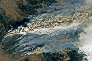 Incendios forestales en Colorado​, 2020. Imagen: NASA