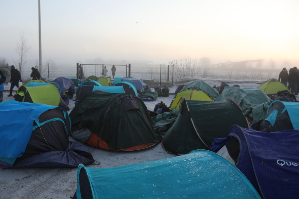 Refuge camp in Calais