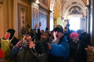 An angry mob storms the U.S. Capitol on January 6, 2021