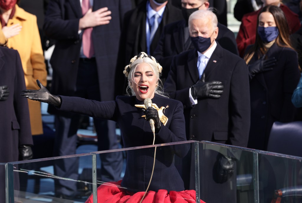 lady gaga singing at the inauguration 2021