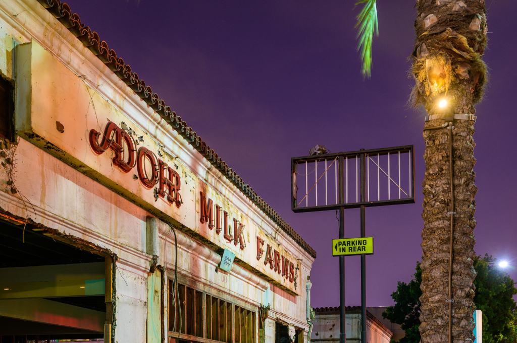 Adohr Milk Farms neon sign