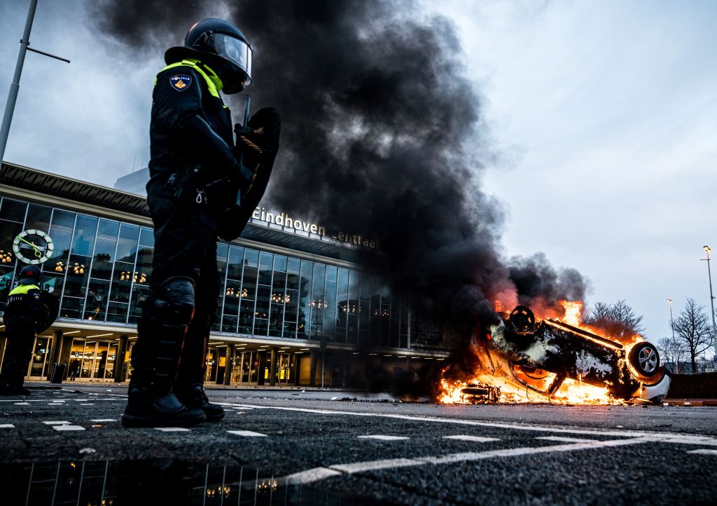 COVID Test Site Burned Down as Anti-Lockdown Protesters Rage