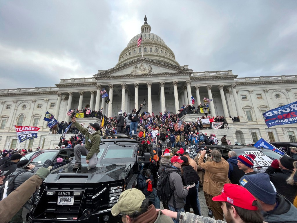 File Photo dated 1/6/21 The United States Capitol Building in Washington, D.C. was breached by thousands of protesters during a "Stop The Steal" rally in support of President Donald Trump during the worldwide coronavirus pandemic. (zz/STRF/STAR MAX/IPx 20