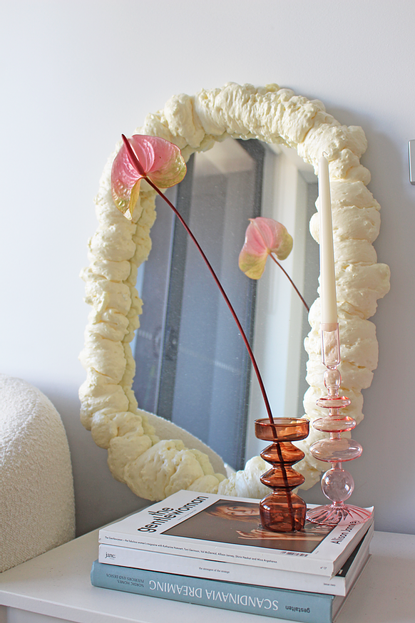 a spray foam mirror