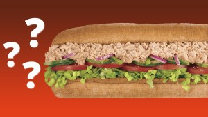 Subway tuna sandwich