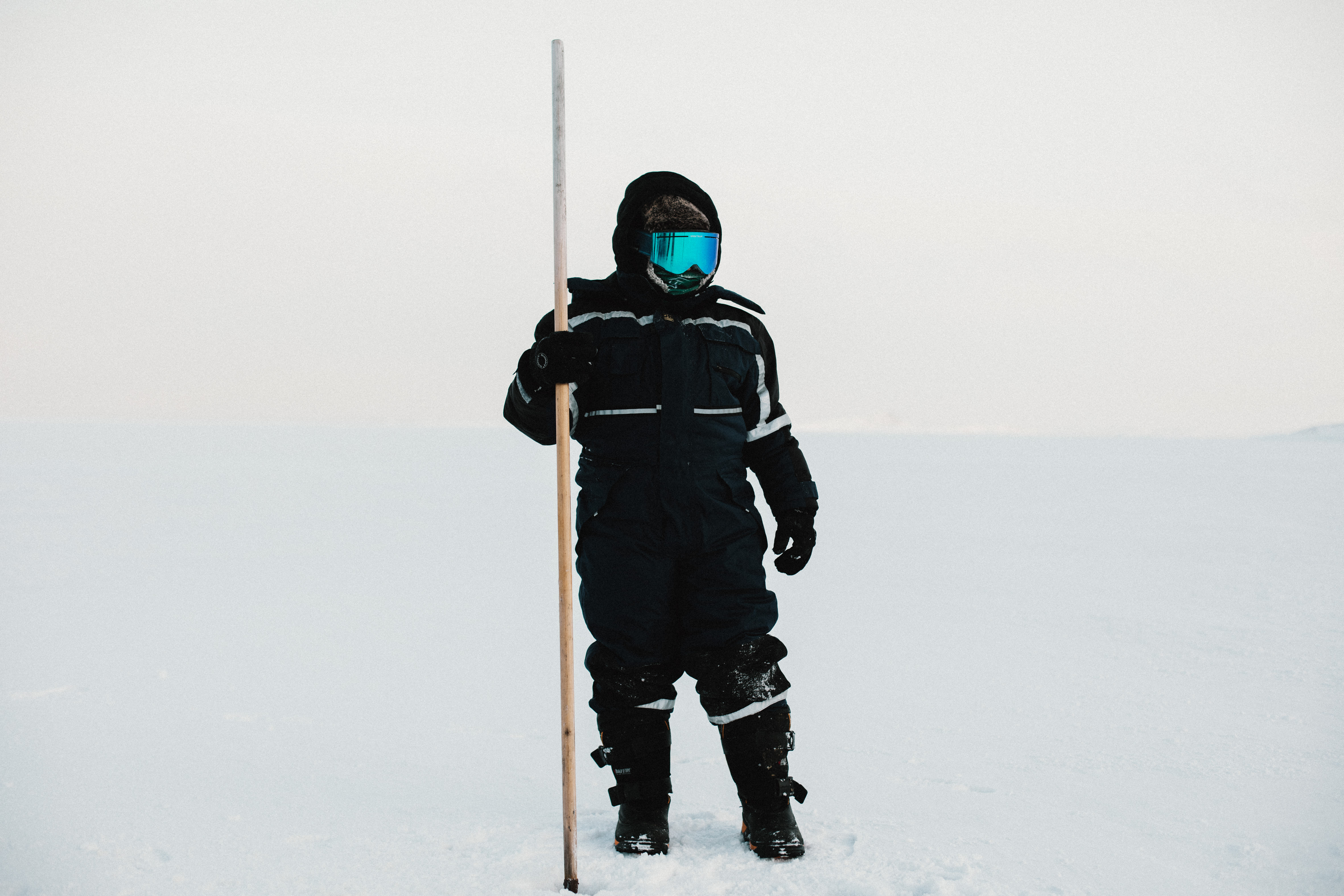 RIKA OLSEN WITH A TUK IN GREENLAND