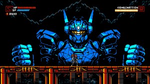 A screen shot of the video game Cyber Shadow.