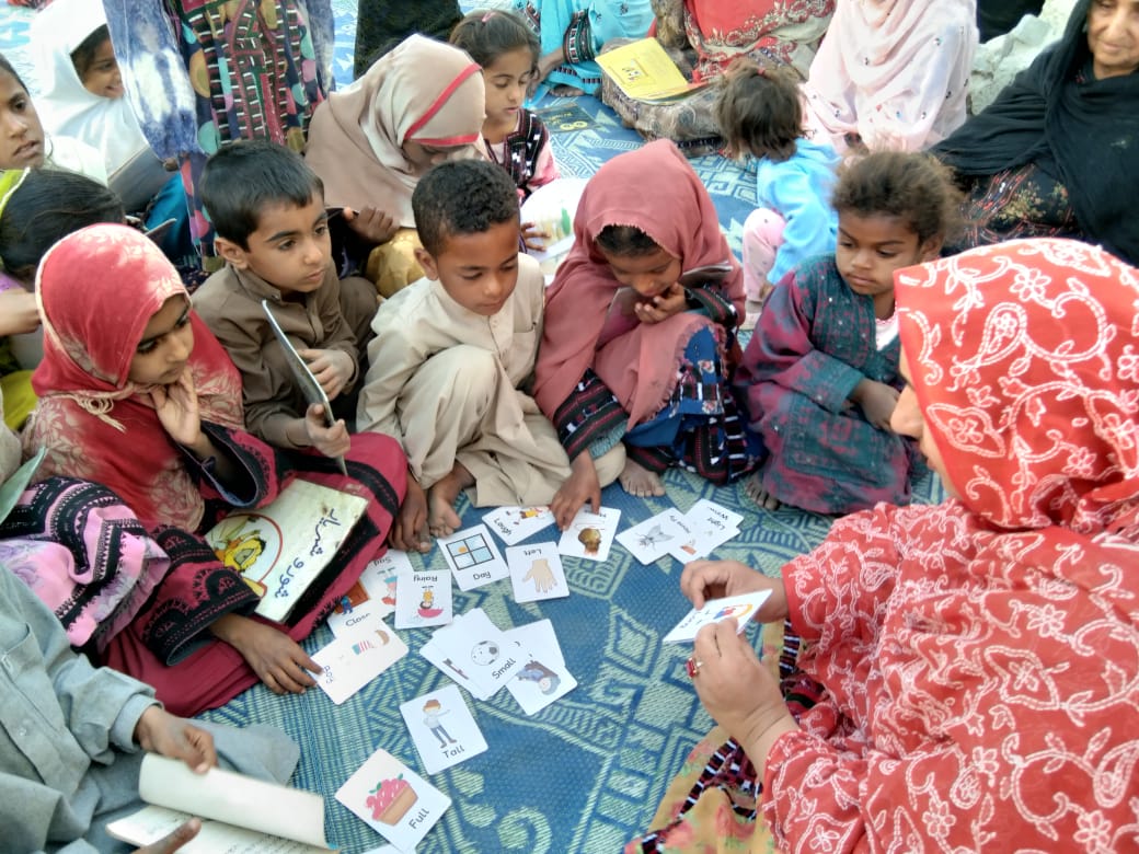 camel library bringing books to children in Balochistan