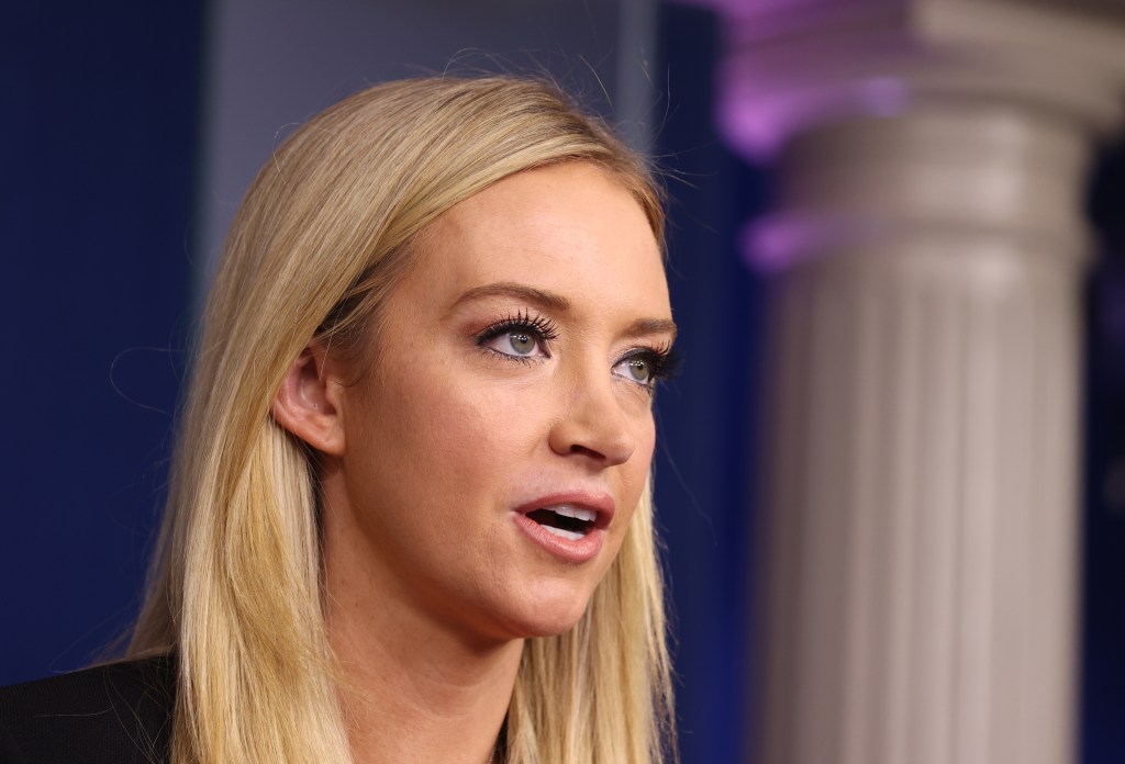 White House Press Secretary Kayleigh McEnany speaks in the James Brady Press Briefing Room on January 07, 2021 in Washington, DC.