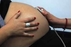 A pregnant woman in Chile