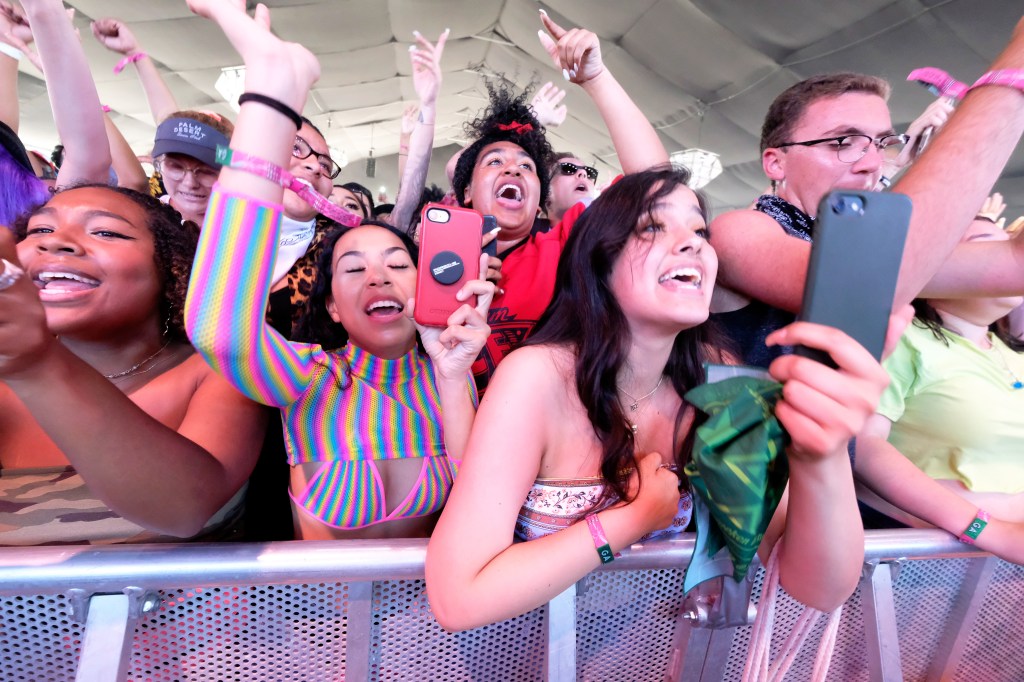 Asistentes a un festival Coachella