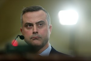 President and CEO of Dominion Voting Systems John Poulos testifies during a hearing before the House Administration Committee January 9, 2020 on Capitol Hill in Washington, DC.