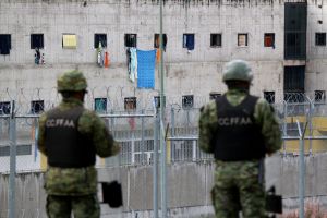 Soldiers at Ecuador Prison