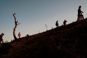 Ethiopians flee violence from the civil war.