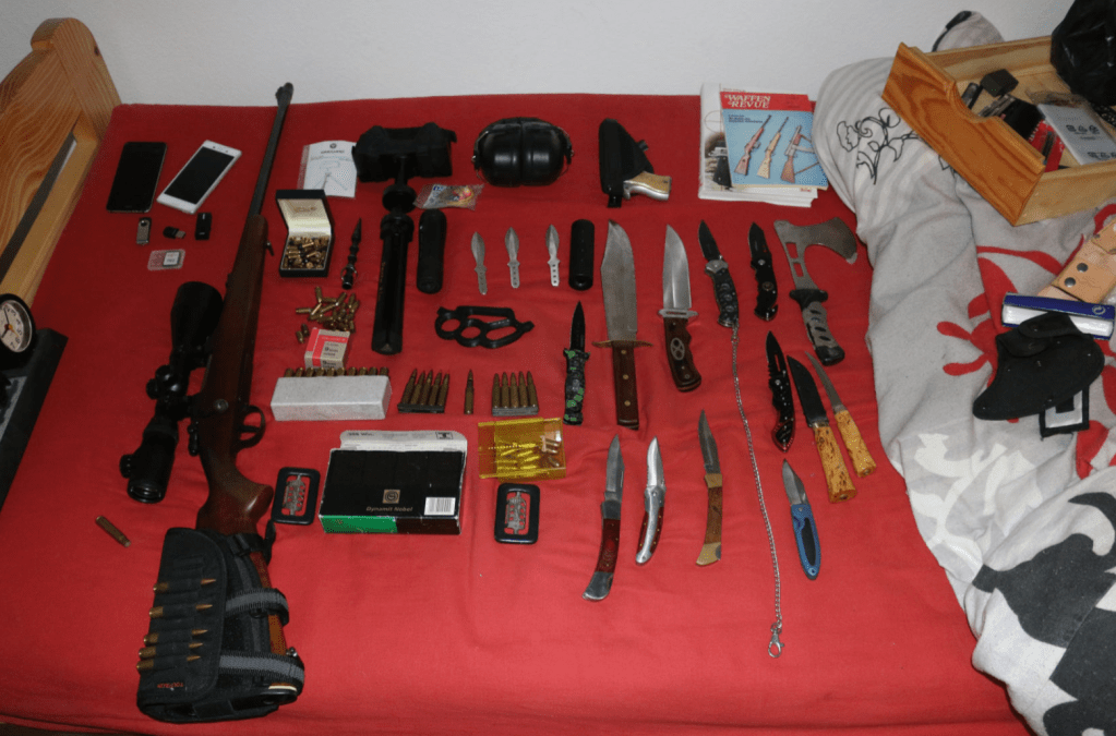 Dozens of Illegal Weapons Found on Suspected Far-Right Soldier