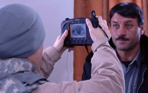 Collecting biometric data in Afghanistan